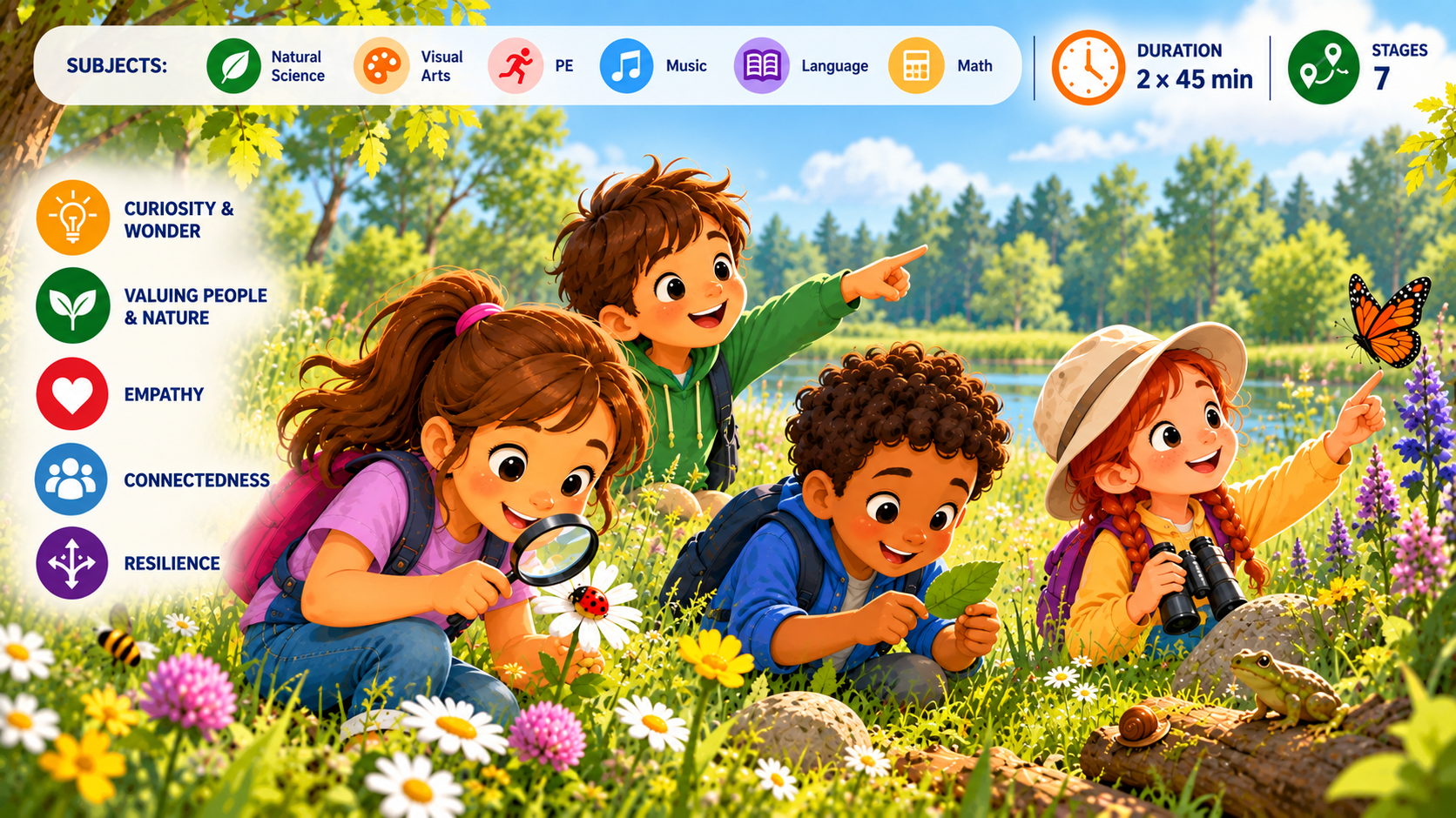 Activating the senses – Activity in a nearby meadow or park